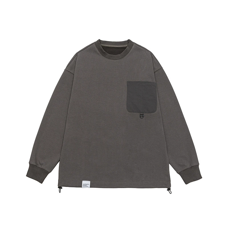 厂家直销青年宽松拼接牛仔外套，休闲风格，立体贴袋设计