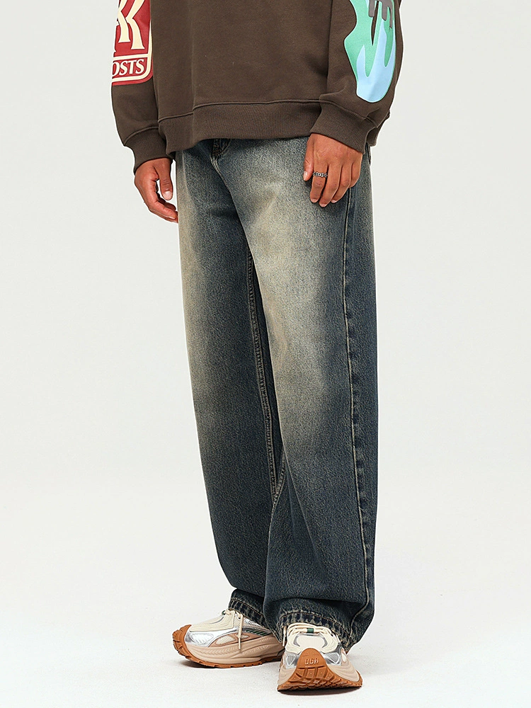 厂家直销男士修身水洗牛仔裤宽松型，四季适用，日常休闲款式