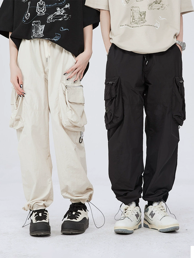 厂家直销男士宽松抽绳休闲裤，直筒设计，秋季新款，优质弹力面料，适合日常与运动场合