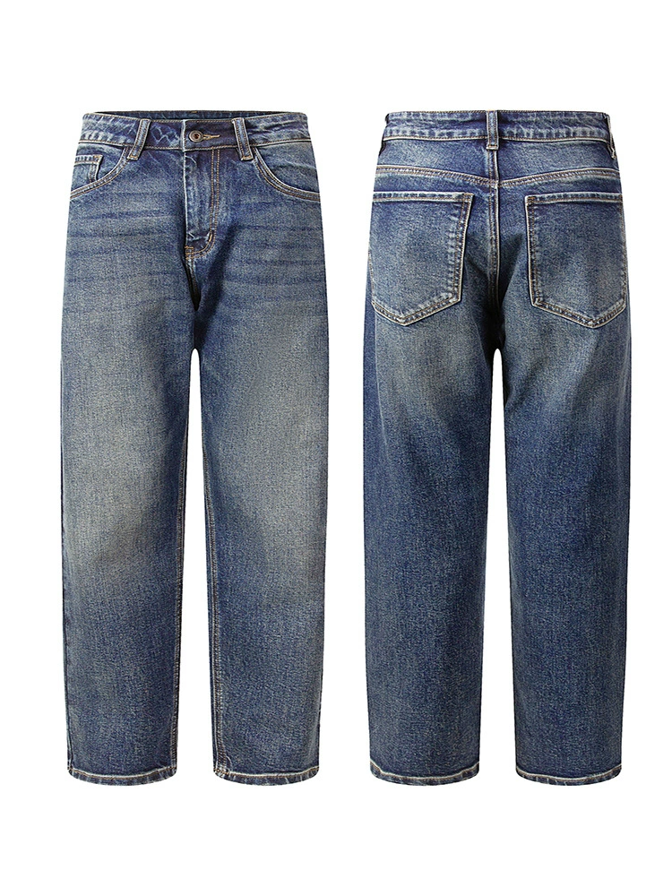 厂家直销青少年水洗弹力锥型牛仔裤，春秋季休闲风格，时尚铅笔裤设计