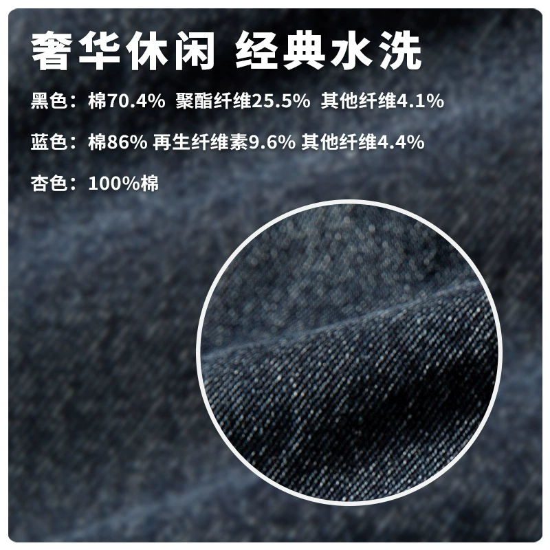 厂家直销男士宽松复古牛仔外套，简约水洗设计，秋季休闲，口袋装饰免烫处理