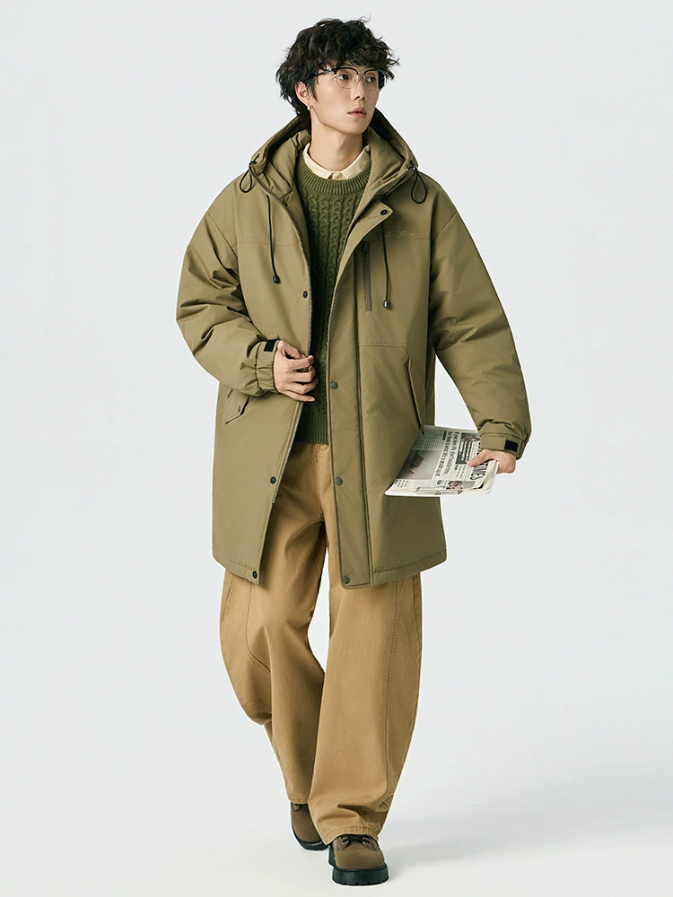 厂家直销青年加厚保暖牛仔外套，宽松版型，冬季休闲风格，多口袋设计，防风抗寒