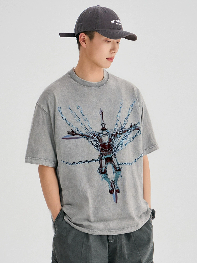 厂家直销男士宽松修身水洗牛仔裤，夏季休闲风格，透气舒适设计