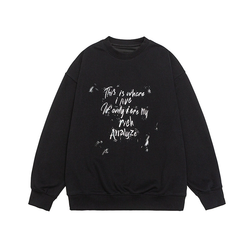 厂家直销男士宽松修身字母印花牛仔外套，春秋休闲风格，普通厚度舒适面料