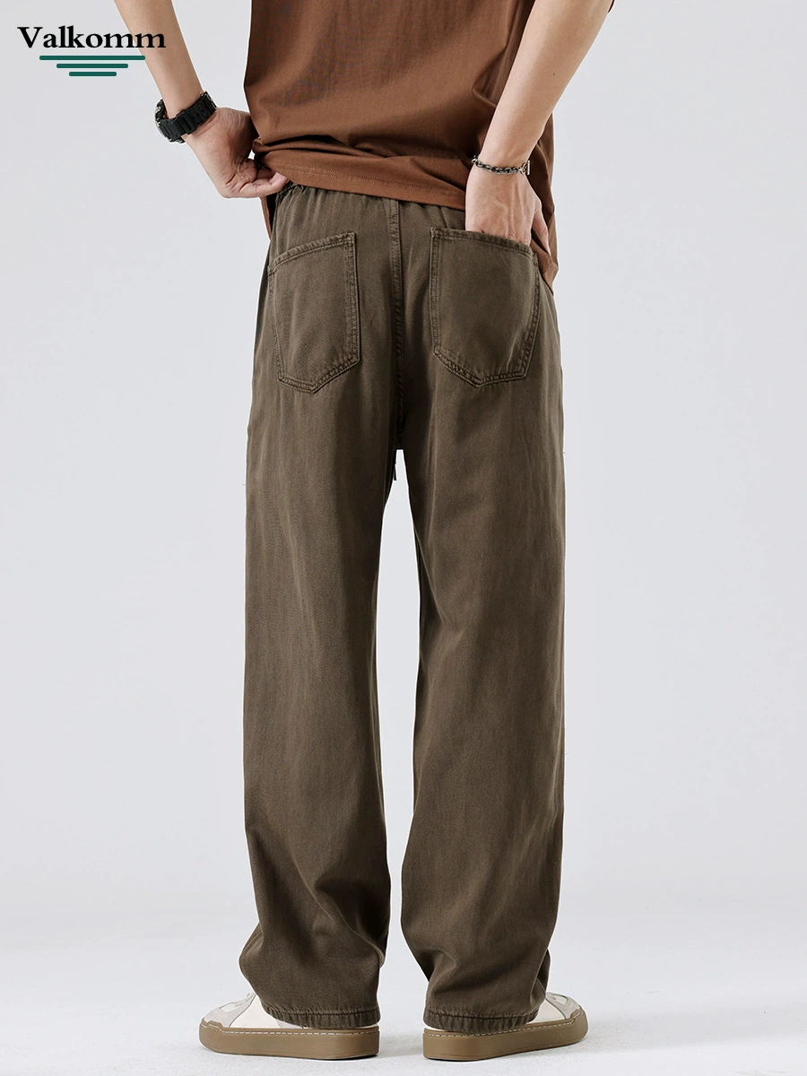 厂家直销男士宽松水洗牛仔长裤，休闲风格，青春潮流直筒牛仔裤