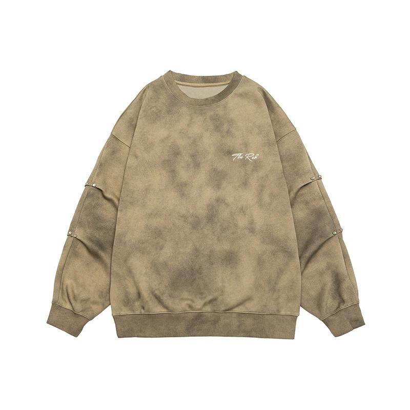 厂家直销男士宽松刺绣牛仔外套，秋季日常休闲，高品质扎染设计