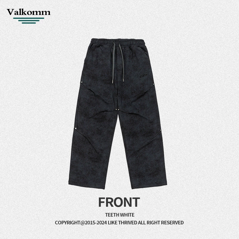 厂家直销男士宽松褶皱设计牛仔裤，休闲时尚直筒，春秋季，多口袋耐磨