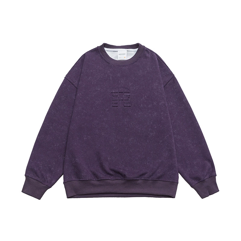 厂家直销男士宽松印花字母健身卫衣，休闲风格，适合春秋季节，优质棉类混纺材质