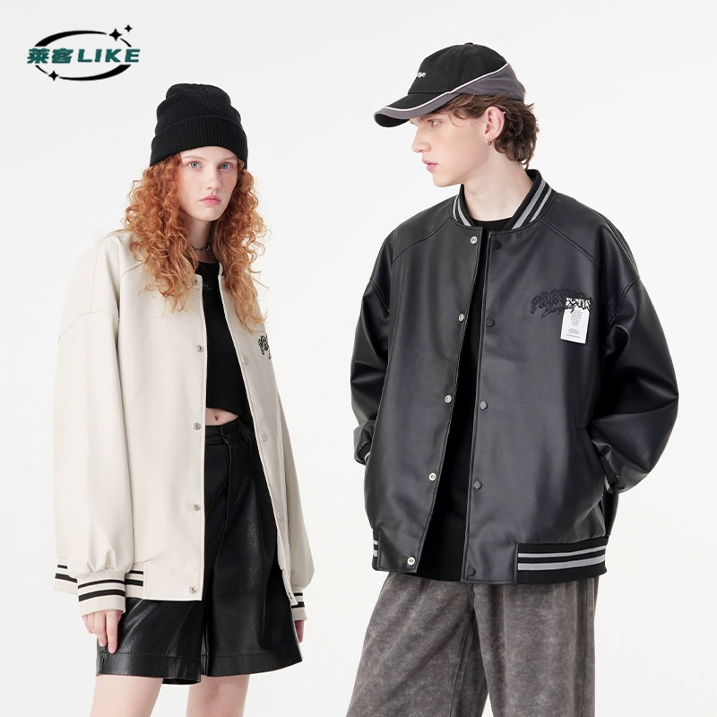 厂家直销青年男士宽松刺绣牛仔外套，春秋休闲风格，时尚街头款