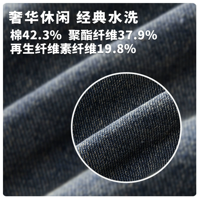 厂家直销男士水洗宽松牛仔外套，复古高街风格，春秋休闲，多口袋设计