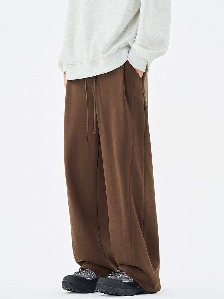 厂家直销男士宽松抽绳休闲裤，直筒设计，秋季新款，优质弹力面料，适合日常与运动场合