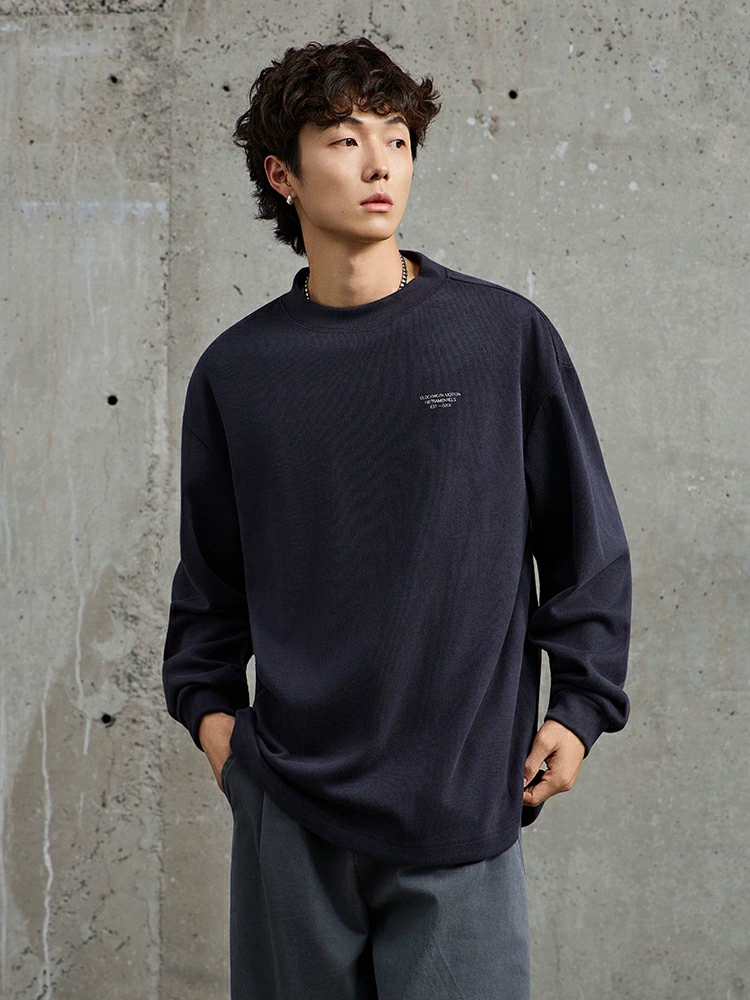 厂家直销男士修身宽松牛仔外套，秋冬休闲风格，防皱高弹磨毛设计