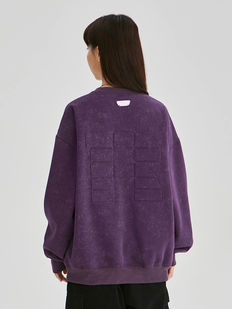 厂家直销男士宽松印花字母健身卫衣，休闲风格，适合春秋季节，优质棉类混纺材质