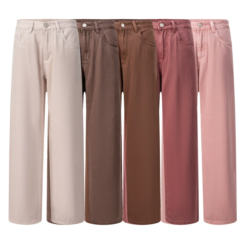 厂家直销青年修身直筒牛仔裤，四季潮流风格，纯棉无弹长裤，时尚多色选择