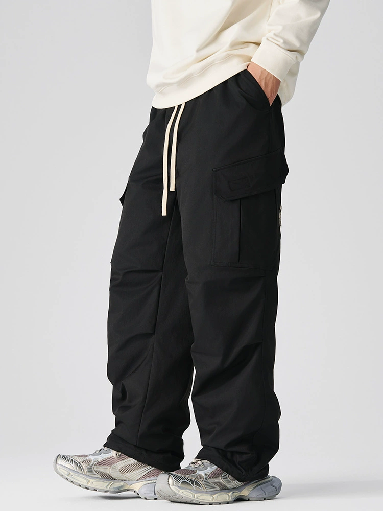 厂家直销男士防水加厚牛仔裤，宽松直筒设计，秋冬休闲必备，多口袋风格