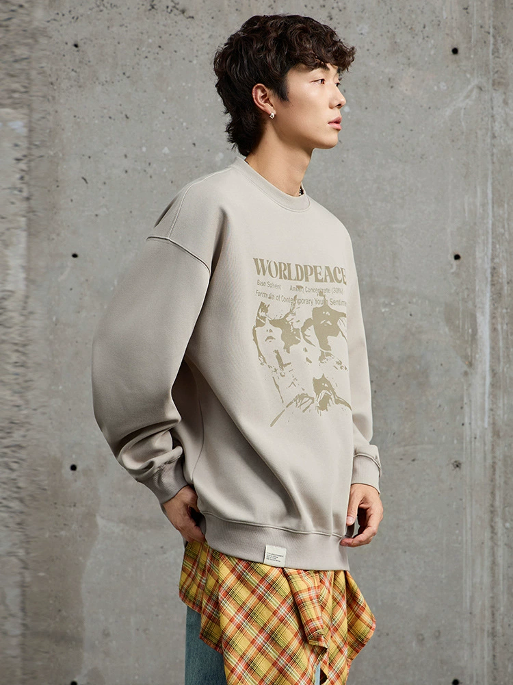 厂家直销男士宽松人物印花牛仔外套，春秋休闲，优质棉料，时尚百搭