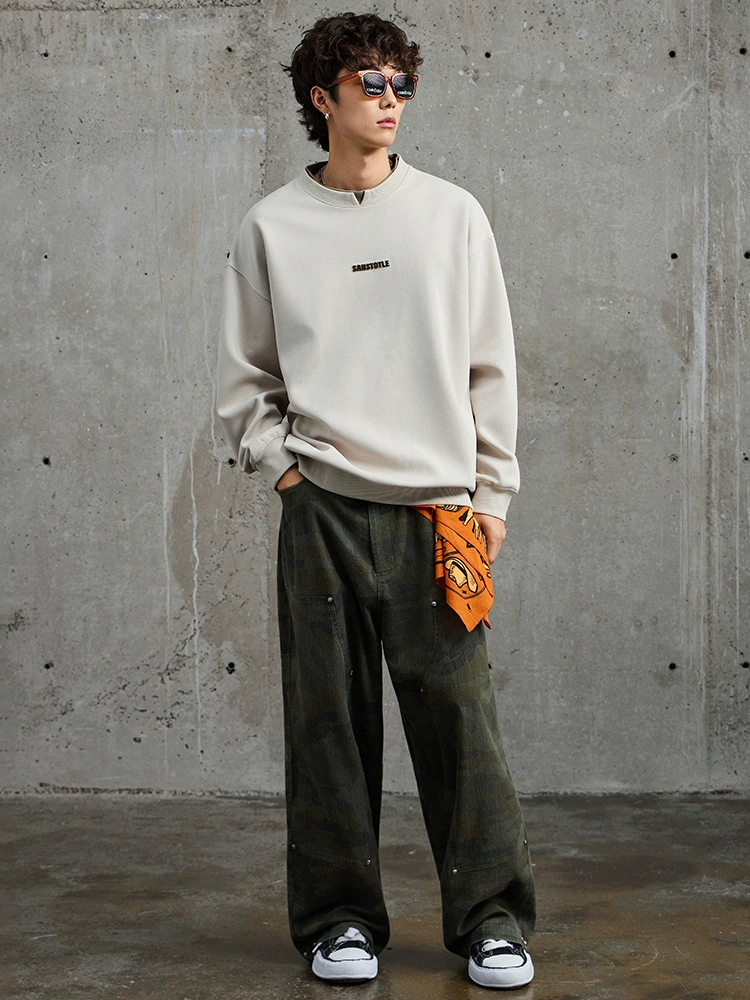 厂家直销男士宽松牛仔外套，休闲风格，免烫处理，简约设计，适合春秋季