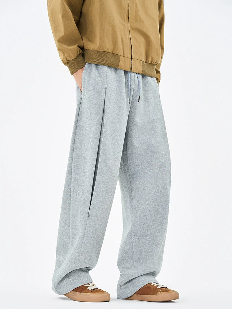 厂家直销男士修身刺绣阔腿牛仔裤，春秋休闲风，免烫耐磨长裤