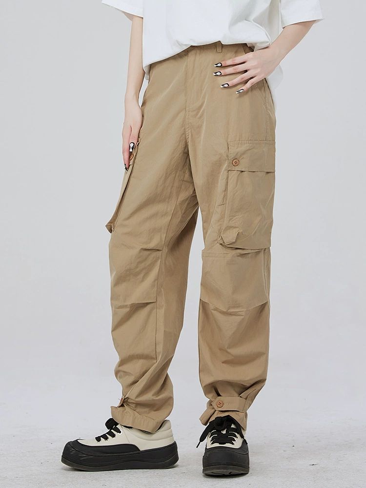 高品质男士宽松牛仔裤，透气防水，休闲风格，夏季必备，多口袋设计