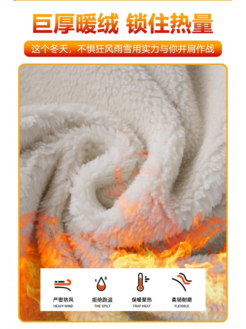 厂家直销男士宽松加绒牛仔外套，四季休闲风，美式复古染色夹克