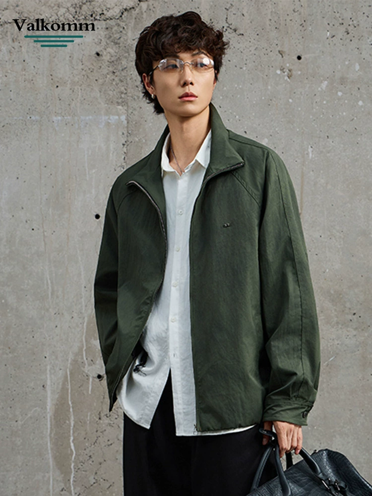 厂家直销男士透气防风印花宽松牛仔外套，春秋休闲，耐磨吸湿排汗