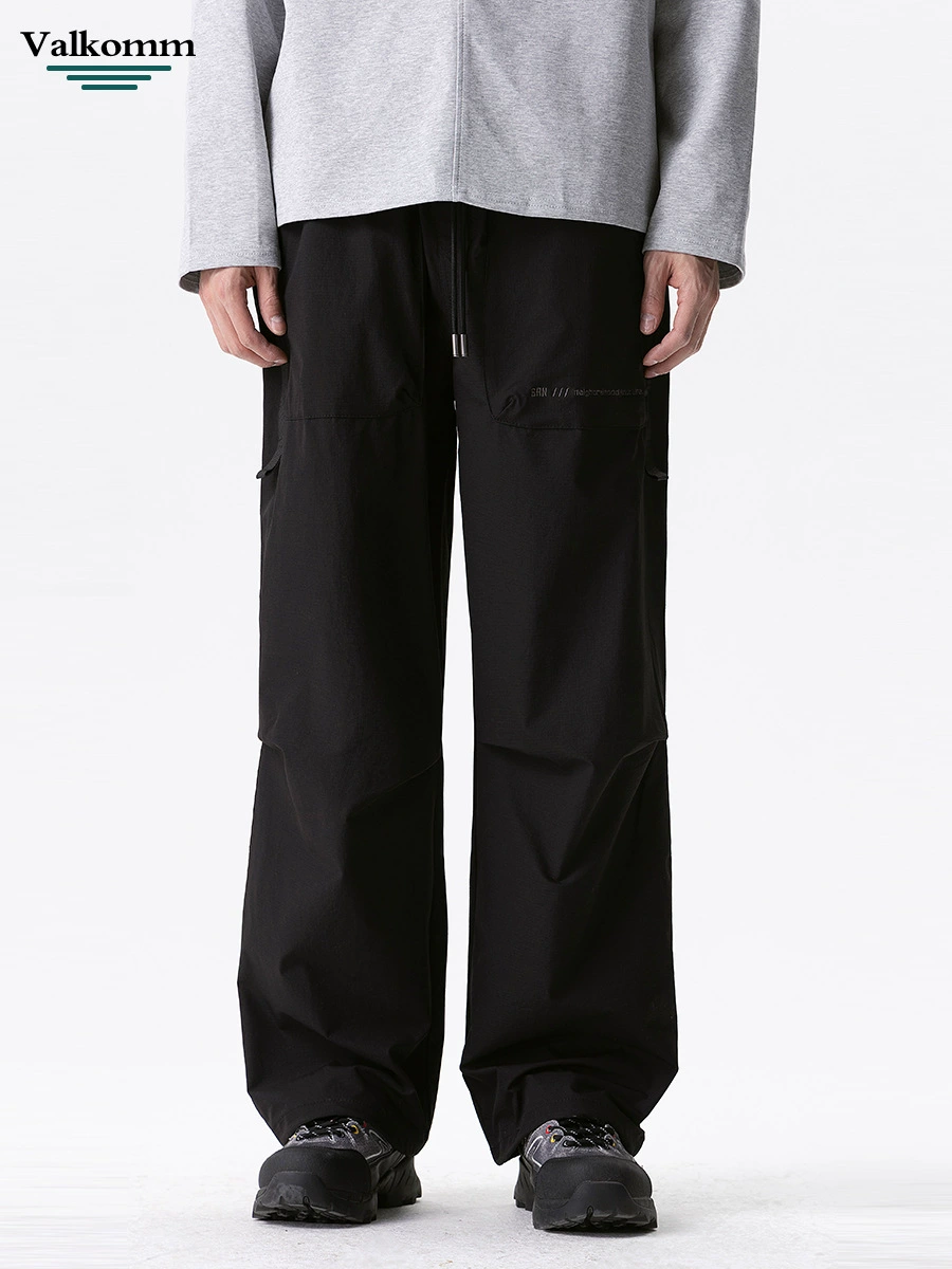 厂家直销男士宽松休闲工装裤，直筒型，高街时尚，夏季休闲，刺绣口袋设计，耐磨防撕裂