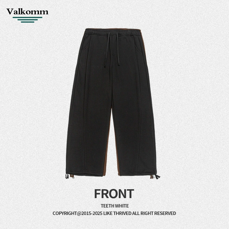 厂家直销男士宽松抽绳休闲裤，直筒设计，秋季新款，优质弹力面料，适合日常与运动场合