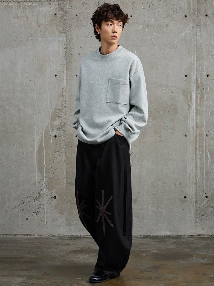 厂家直销男士宽松黑色休闲牛仔外套，春秋季，金属装饰免烫处理