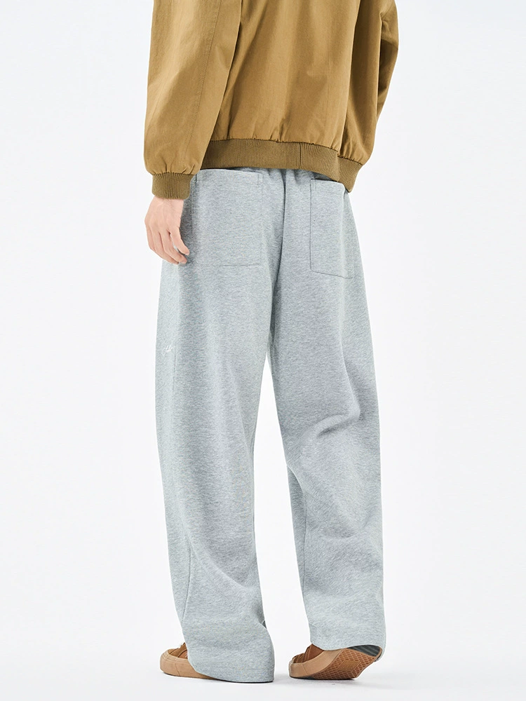 厂家直销男士修身刺绣阔腿牛仔裤，春秋休闲风，免烫耐磨长裤